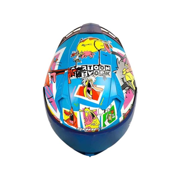 CASCO MOTO SHAFT 526SP EVO COW AND CHICKEN INTEGRAL CARTOON NETWORK
